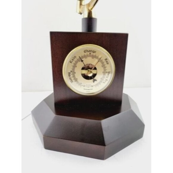 Classic  GLOBE BY THE GEORGE F.CRAM COMPANY-Wth Barometer,Thermometer,Hygrometer - Picture 6 of 12